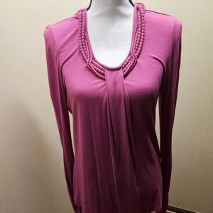Chic Women's Blouse in Rich Pink